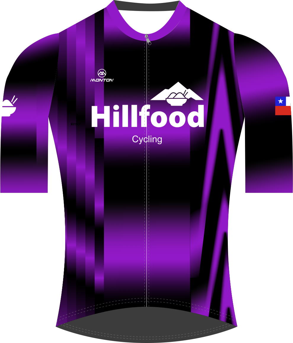 Maillot Hillfood Cycling, vista frontal